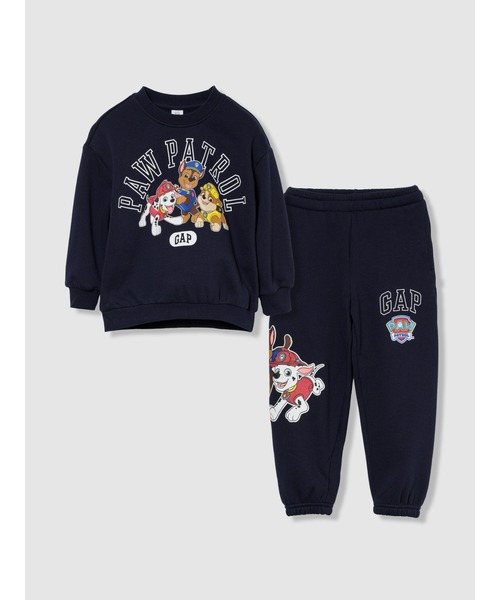 GAP(ギャップ)の「パウ・パトロール スウェットセット (幼児・ベビー)(セットアップ・キッズ・ネイビー・100cm/95cm/90cm/110cm/105cm)」の1枚目の写真