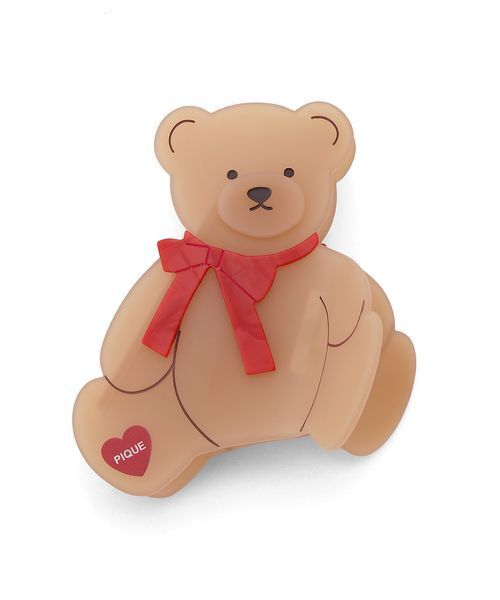 gelato pique（ジェラートピケ）の「ベアヘアクリップ（その他ルームウェア・レディース・ベージュ・F）」の2枚目の写真