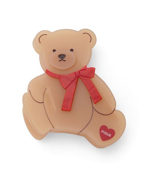 gelato pique（ジェラートピケ）の「ベアヘアクリップ（その他ルームウェア・レディース・ベージュ・F）」の3枚目の写真