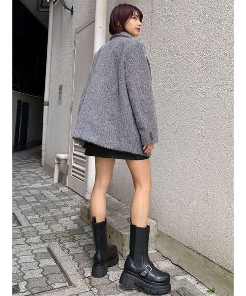 MURUA（ムルーア）の「ベルトサイドゴアブーツ（ブーツ・レディース・ブラック/ブラウン・22.5/23.5/24.5）」の7枚目の写真