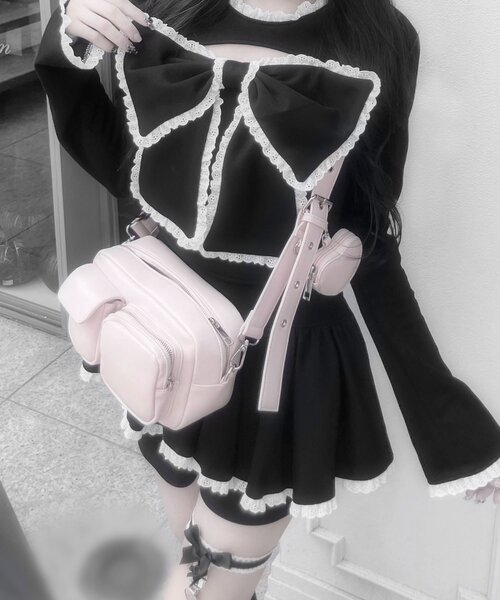 セール】【インフルエンサー企画】miko リボンビスチェセット（Tシャツ