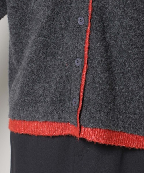 PENNEYS別注TheFOXバイカラーVネックカーディガン（カーディガン