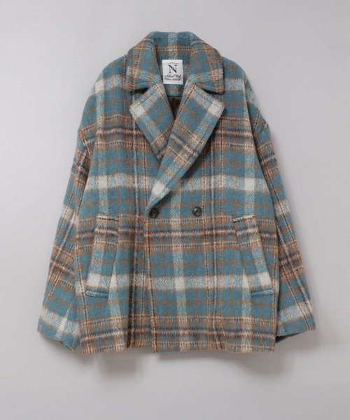 RNA-N（アールエヌエーエヌ）の「J2168 ウールシャギーダブルジャケット（テーラードジャケット・レディース・ブルー/ブラック/グレー/グリーン・FREE）」の15枚目の写真