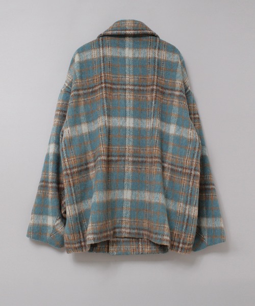 RNA-N（アールエヌエーエヌ）の「J2168 ウールシャギーダブルジャケット（テーラードジャケット・レディース・ブルー/ブラック/グレー/グリーン・FREE）」の16枚目の写真