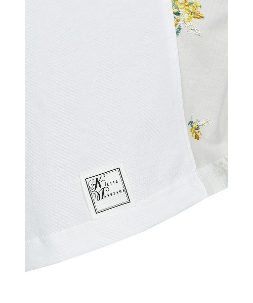 KEITA MARUYAMA（ケイタマルヤマ）の「Mimosa embroidery TEE（Tシャツ/カットソー・レディース・ホワイト/グリーン/ブラック・SMALL/MEDIUM）」の12枚目の写真