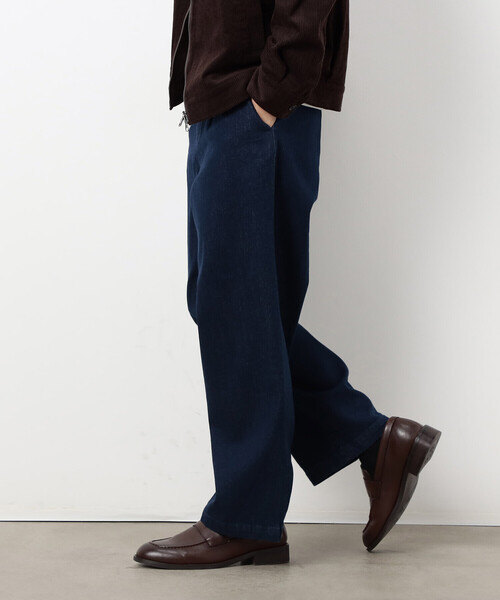 COMME CA ISM（コムサイズム）の「ストレッチデニム ワンタック バレルパンツ（デニムパンツ・メンズ・ネイビー・M/S/L）」の2枚目の写真