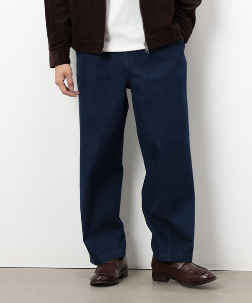 COMME CA ISM（コムサイズム）の「ストレッチデニム ワンタック バレルパンツ（デニムパンツ・メンズ・ネイビー・M/S/L）」の3枚目の写真