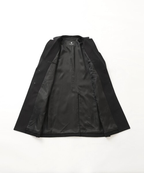 BLACK LABEL CRESTBRIDGE(ブラックレーベル・クレストブリッジ)の「カルゼビーバーチェスターフィールドコート(チェスターコート・メンズ・ブラック/ネイビー・L/M/XL)」の7枚目の写真