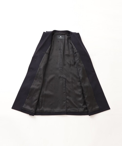 BLACK LABEL CRESTBRIDGE(ブラックレーベル・クレストブリッジ)の「カルゼビーバーチェスターフィールドコート(チェスターコート・メンズ・ブラック/ネイビー・L/M/XL)」の14枚目の写真