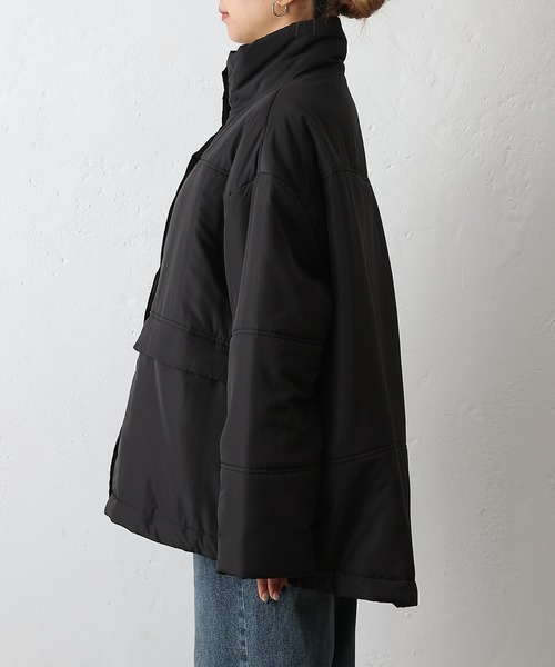 COLONY 2139(コロニートゥーワンスリーナイン)の「スタンドカラー中綿コート(ブルゾン・レディース・モカ/ブラック・FREE)」の7枚目の写真