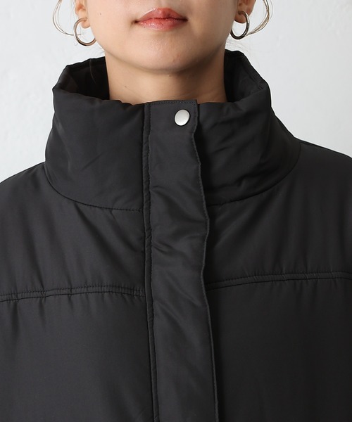 COLONY 2139(コロニートゥーワンスリーナイン)の「スタンドカラー中綿コート(ブルゾン・レディース・モカ/ブラック・FREE)」の9枚目の写真