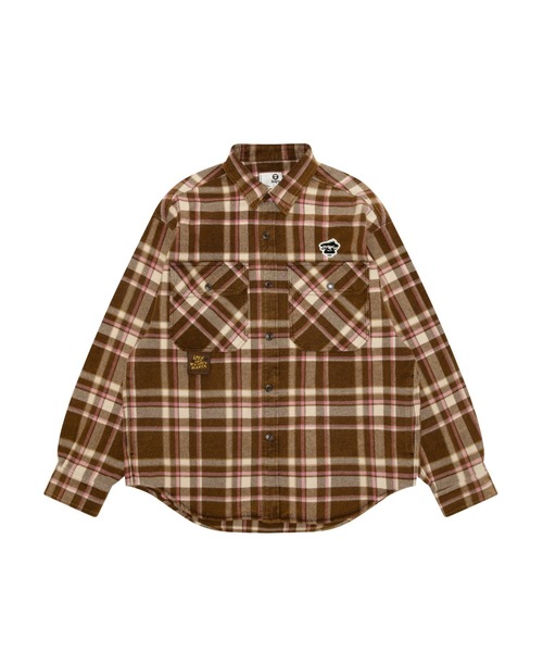 AAPE BY A BATHING APE（エーエイプバイアベイシングエイプ）の「AAPE MAIN LONG SLEEVE TEE（シャツ/ブラウス・メンズ・グリーン系その他4/ブラウン・X-LARGE/LARGE/SMALL/MEDIUM）」の2枚目の写真