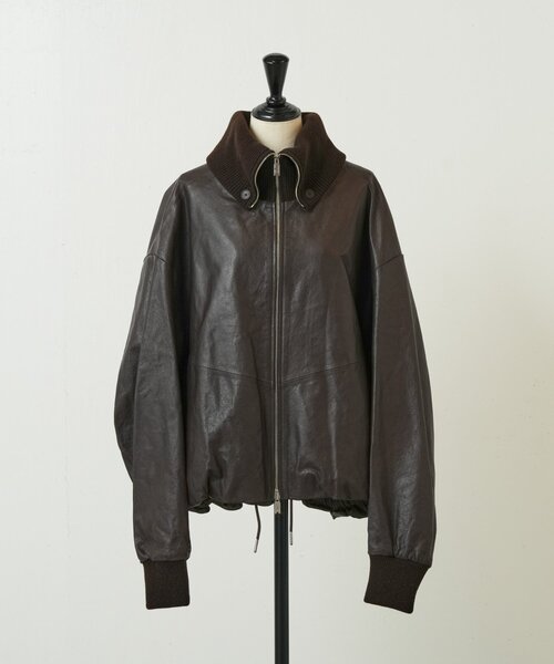 BEARDSLEY ミリタリーブルゾン ブラウン ビアズリー ジャンパー