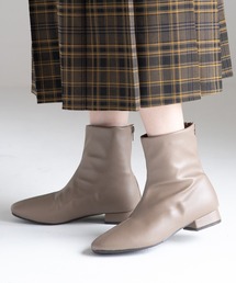 JELLY BEANS | バックファスナーストレッチショートブーツ(210-57390)JELLY BEANS(ジェリービーンズ)(ブーツ)