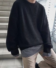 SallyLunn（サリーラン）の「ベーシッククルーネックリブニット（ニット/セーター）」