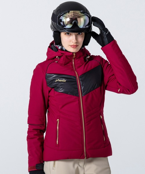 phenix(フェニックス)の「phenix(フェニックス)Futurism Stitching Jacket フューチャリズム ステッチング スキージャケット(保温性/耐水性)(その他アウター・レディース・ブラック/バーガンディー/ホワイト・S/M/L)」の3枚目の写真