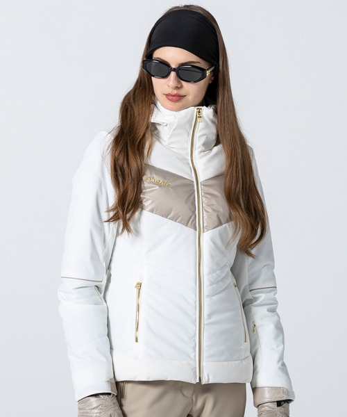 phenix(フェニックス)の「phenix(フェニックス)Futurism Stitching Jacket フューチャリズム ステッチング スキージャケット(保温性/耐水性)(その他アウター・レディース・ブラック/バーガンディー/ホワイト・S/M/L)」の2枚目の写真