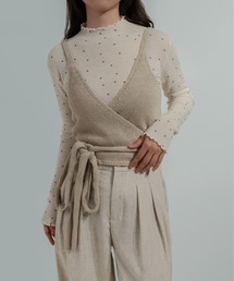 on:nue（オンニュ）の「【on:nue】カシュクールニットビスチェ（ニット/セーター）」