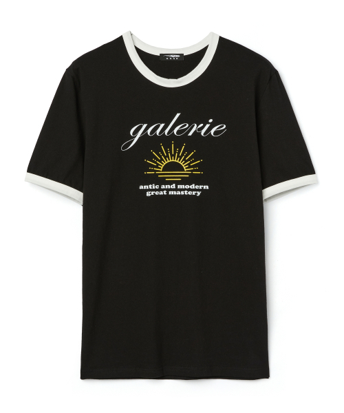 DNSR(ディーエヌエスアール)の「サンセットハーフリンガーティーシャツブラック(Tシャツ/カットソー・メンズ・その他・MEDIUM/LARGE/X-LARGE)」の1枚目の写真