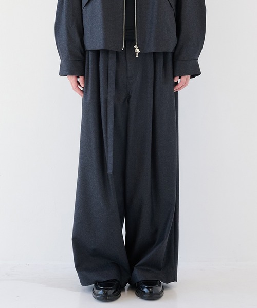 SHAREEF】2/72強圧縮フラノ ワイドパンツ（その他パンツ）｜SHAREEF