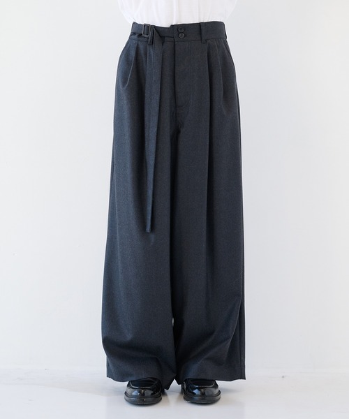 SHAREEF シャリーフ　TR TWILL WIDE PANTS サイズ2 SHAREEF（シャリーフ）の「TR TWILL WIDE PANTS（その他パンツ）」 - WEAR