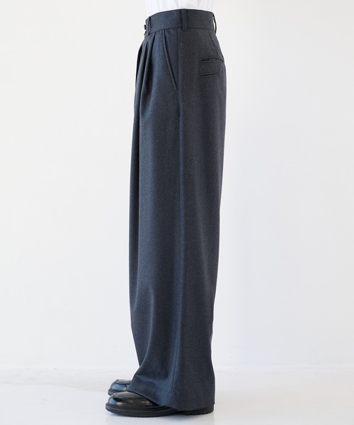 SHAREEF】2/72強圧縮フラノ ワイドパンツ（その他パンツ）｜SHAREEF