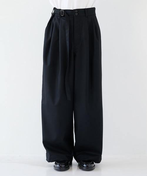 SHAREEF】2/72強圧縮フラノ ワイドパンツ（その他パンツ）｜SHAREEF