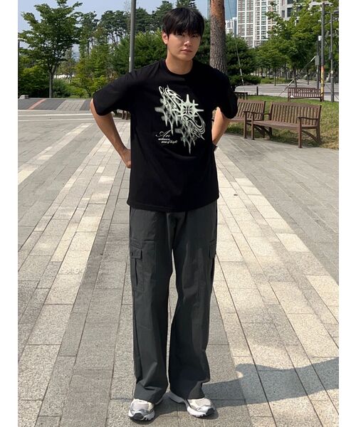 GAKKAI UNIONS（ガッカイユニオンズ）の「エリア 半袖Tシャツ ブラック（Tシャツ/カットソー・レディース・その他・MEDIUM/LARGE）」の6枚目の写真