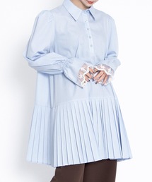 PUNYUS | プリーツヘムシャツワンピース(シャツワンピース)