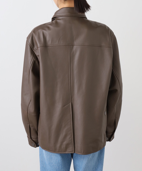 FRAMeWORK(フレームワーク)の「CCU HUNTING ジャケット(ライダースジャケット・レディース・ブラウン・FREE)」の5枚目の写真