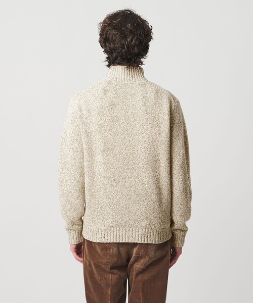 UNITED ARROWS（ユナイテッドアローズ）の「ウール コットン カシミア ムリネ タートルネック ニット（ニット/セーター・メンズ・オフホワイト/ダークグリーン・M/L/XL/S）」の11枚目の写真