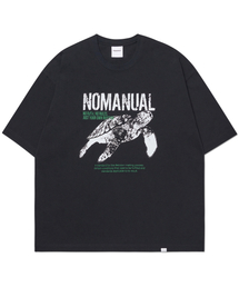 NOMANUAL（NOMANUAL）の「TURTLE T-SHIRT - BLACK（Tシャツ/カットソー）」