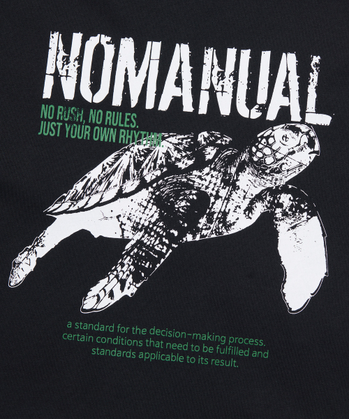 NOMANUAL(NOMANUAL)の「TURTLE T-SHIRT - BLACK(Tシャツ/カットソー・レディース・その他・SMALL/MEDIUM/LARGE/X-LARGE)」の5枚目の写真