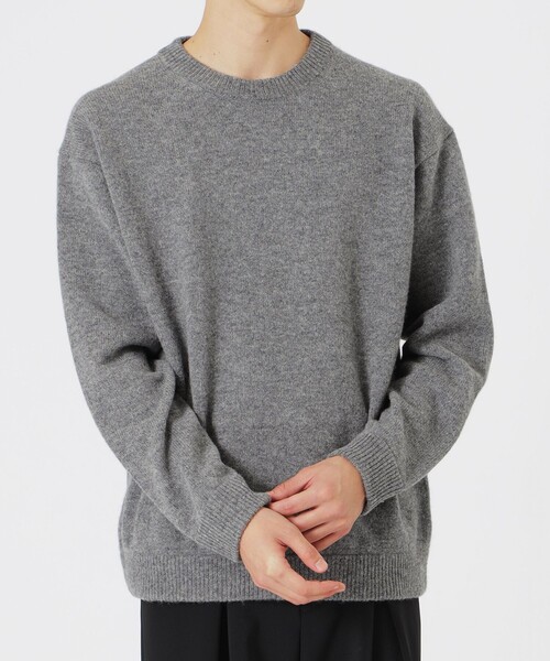 LOVELESS（ラブレス）の「【UNISEX】タスマニアラムウールニットプルオーバー（ニット/セーター・メンズ・オフホワイト/グレー系その他/ブラック/ブルー系その他2/ベージュ系その他2・M/L）」の7枚目の写真