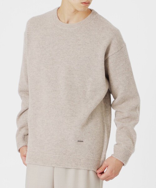 LOVELESS（ラブレス）の「【UNISEX】タスマニアラムウールニットプルオーバー（ニット/セーター・メンズ・オフホワイト/グレー系その他/ブラック/ブルー系その他2/ベージュ系その他2・M/L）」の21枚目の写真