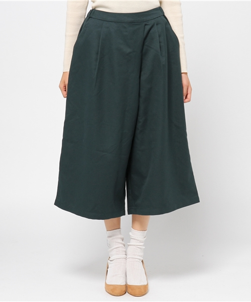 E hyphen world gallery（イーハイフンワールドギャラリー）の「・起毛ツイルラップワイドパンツ（その他パンツ・レディース・ネイビー/キャメル/モスグリーン・FREE）」の4枚目の写真