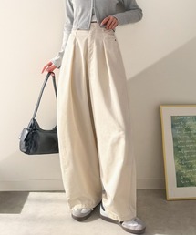 Java（ジャバ）の「《JaVaジャバコラボ》 トレンド感たっぷりの最旬シルエット。タックバレルレッグパンツ（その他パンツ）」