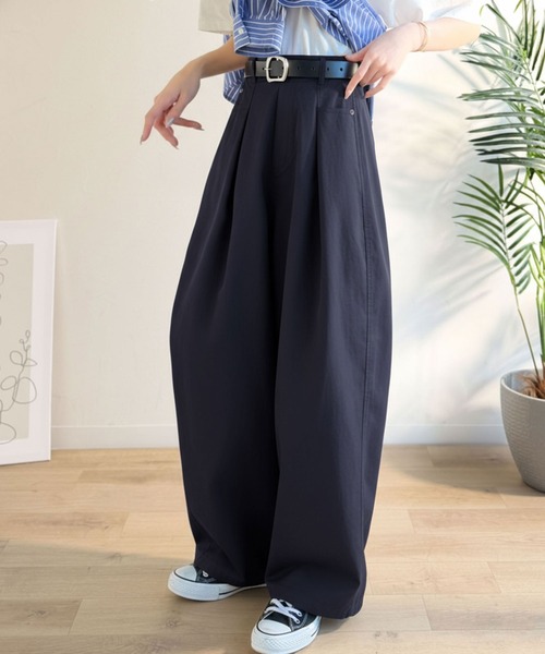 Java(ジャバ)の「《JaVaジャバコラボ》 トレンド感たっぷりの最旬シルエット。タックバレルレッグパンツ(その他パンツ・レディース・ネイビー/ブラック/アイボリー・LARGE/MEDIUM/SMALL/X-LARGE)」の15枚目の写真