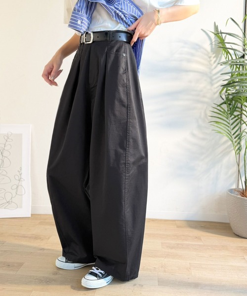 Java(ジャバ)の「《JaVaジャバコラボ》 トレンド感たっぷりの最旬シルエット。タックバレルレッグパンツ(その他パンツ・レディース・ネイビー/ブラック/アイボリー・LARGE/MEDIUM/SMALL/X-LARGE)」の20枚目の写真