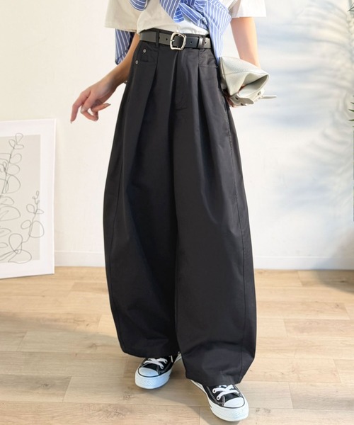Java(ジャバ)の「《JaVaジャバコラボ》 トレンド感たっぷりの最旬シルエット。タックバレルレッグパンツ(その他パンツ・レディース・ネイビー/ブラック/アイボリー・LARGE/MEDIUM/SMALL/X-LARGE)」の22枚目の写真