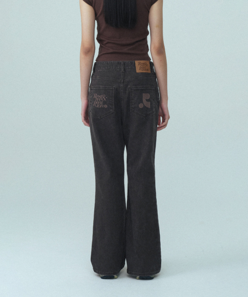 Rest&Recreation(レストアンドレクリエーション)の「WIDE FLARE JEANS - BROWN(デニムパンツ・レディース・その他・SMALL/MEDIUM)」の5枚目の写真