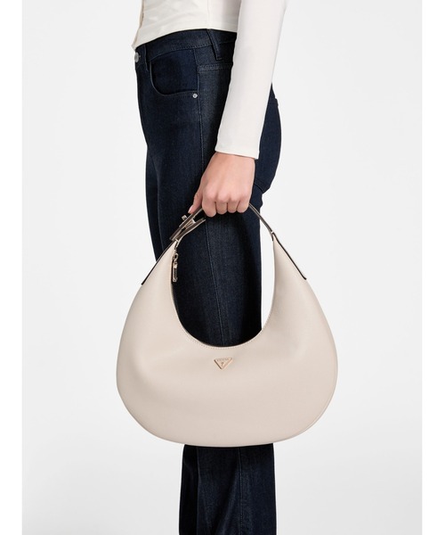 Guess（ゲス）の「EVIE Hobo ホーボーバッグ  （ハンドバッグ・レディース・ベージュ/ブラウン/ブラック・ONE SIZE）」の3枚目の写真