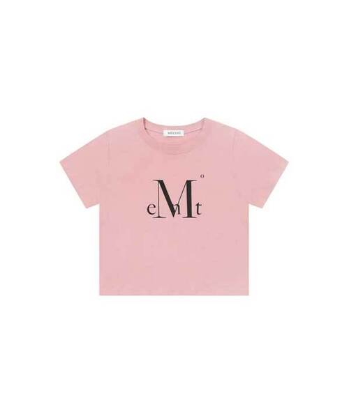MUCENT（ムセント）の「メインシンボルシグネチャーロゴ半袖Tシャツ（4カラー）（Tシャツ/カットソー・レディース・ホワイト/ブラック/ライトピンク/レッド・SHORT/L/M/XL）」の3枚目の写真