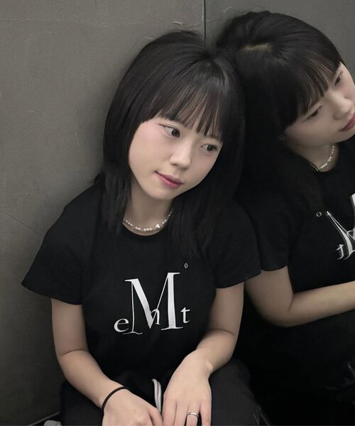 MUCENT（ムセント）の「メインシンボルシグネチャーロゴ半袖Tシャツ（4カラー）（Tシャツ/カットソー・レディース・ホワイト/ブラック/ライトピンク/レッド・SHORT/L/M/XL）」の15枚目の写真