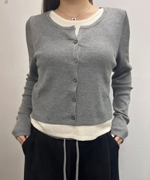 【Nu】レイヤード風カーディガン