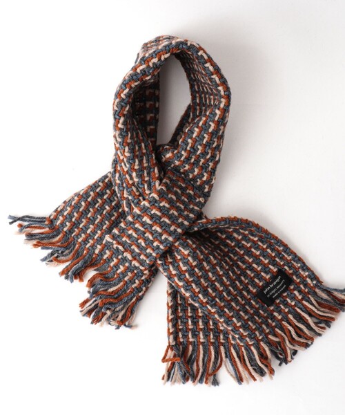 John branigan(ジョンブラニガン)の「【John Branigan/ジョン・ブラニガン】別注ニットクロスマフラー24(マフラー・メンズ・ブルー系その他6/ブルー系その他/ベージュ系その他/ホワイト系その他4/ブラック系その他/ブラウン系その他/ホワイト系その他2・FREE)」の5枚目の写真