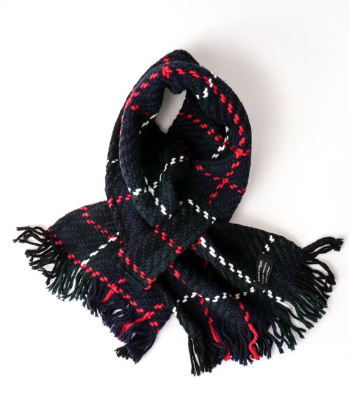 John branigan(ジョンブラニガン)の「【John Branigan/ジョン・ブラニガン】別注ニットクロスマフラー24(マフラー・メンズ・ブルー系その他6/ブルー系その他/ベージュ系その他/ホワイト系その他4/ブラック系その他/ブラウン系その他/ホワイト系その他2・FREE)」の7枚目の写真