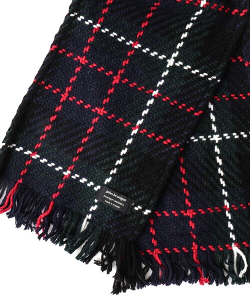 John branigan(ジョンブラニガン)の「【John Branigan/ジョン・ブラニガン】別注ニットクロスマフラー24(マフラー・メンズ・ブルー系その他6/ブルー系その他/ベージュ系その他/ホワイト系その他4/ブラック系その他/ブラウン系その他/ホワイト系その他2・FREE)」の12枚目の写真