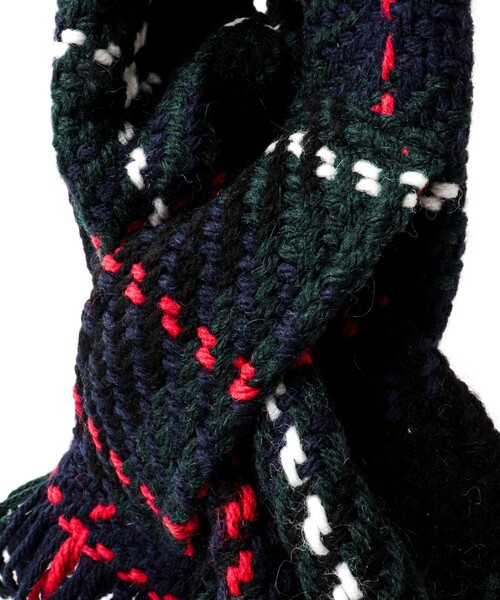 John branigan(ジョンブラニガン)の「【John Branigan/ジョン・ブラニガン】別注ニットクロスマフラー24(マフラー・メンズ・ブルー系その他6/ブルー系その他/ベージュ系その他/ホワイト系その他4/ブラック系その他/ブラウン系その他/ホワイト系その他2・FREE)」の17枚目の写真