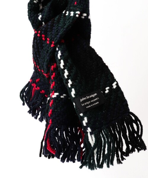John branigan(ジョンブラニガン)の「【John Branigan/ジョン・ブラニガン】別注ニットクロスマフラー24(マフラー・メンズ・ブルー系その他6/ブルー系その他/ベージュ系その他/ホワイト系その他4/ブラック系その他/ブラウン系その他/ホワイト系その他2・FREE)」の18枚目の写真